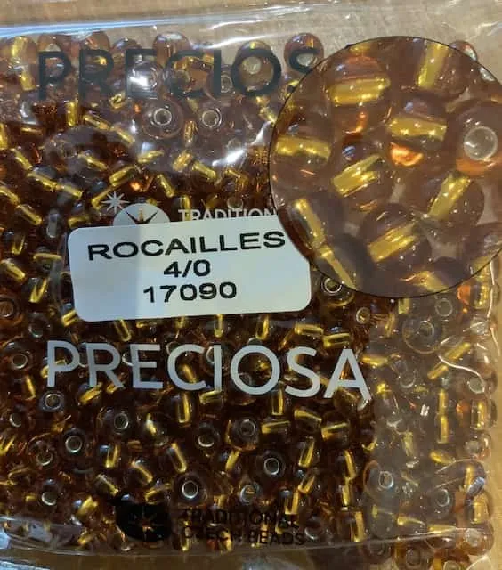 Preciosa Round Seed Beads 17090 4/0 3.5 Oz