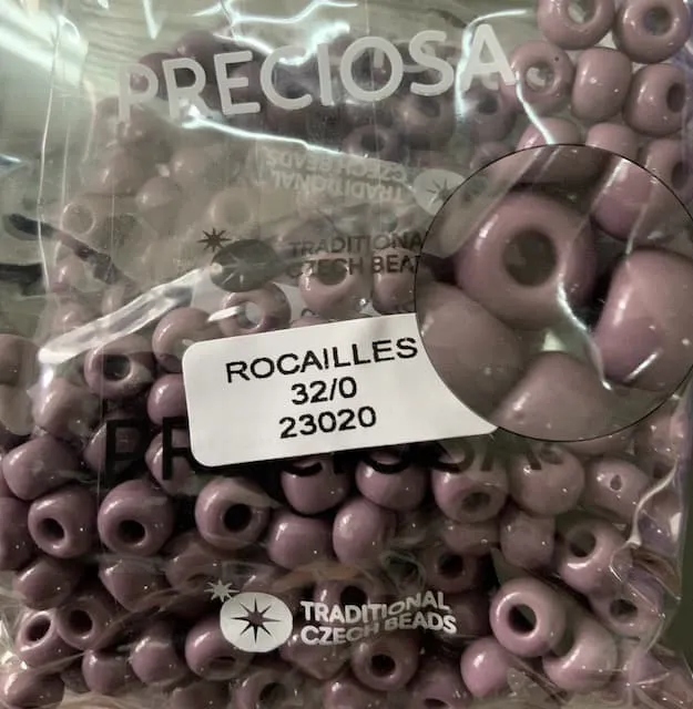 Preciosa Round Seed Beads 23020 32/0 3.5 Oz
