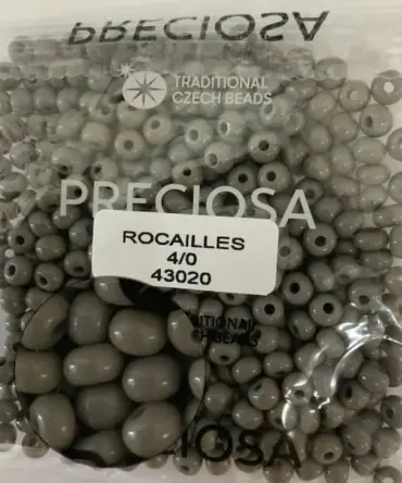 Preciosa Round Seed Beads 43020 4/0 3.5 Oz