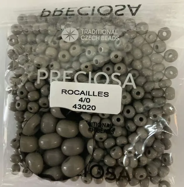 Preciosa Round Seed Beads 43020 4/0 3.5 Oz