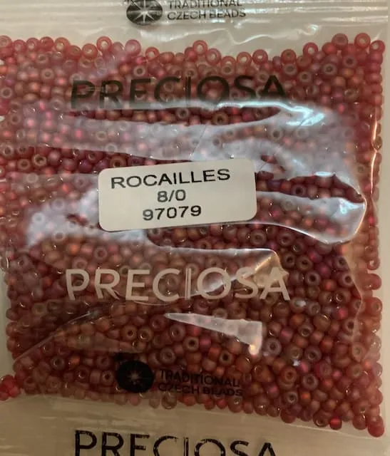 Preciosa Round Seed Beads 97079 8/0  3.5 Oz Matte