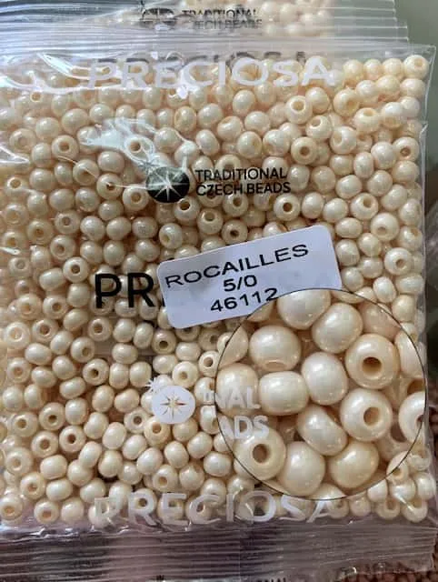 Preciosa Round Seed Beads 46112 5/0 3.5 Oz