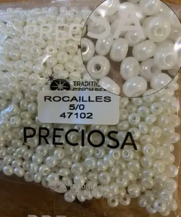Preciosa Round Seed Beads 47102 5/0 3.5 Oz
