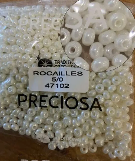 Preciosa Round Seed Beads 47102 5/0 3.5 Oz