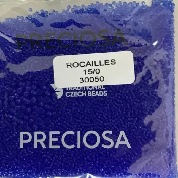 Preciosa Round Seed Beads 30050 15/0 3.5 Oz