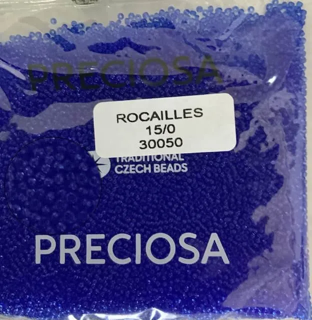 Preciosa Round Seed Beads 30050 15/0 3.5 Oz