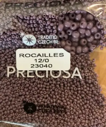 Preciosa Round Seed Beads 23040 12/0 3.5 Oz