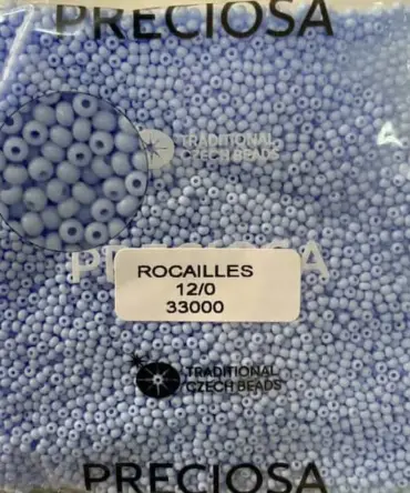 Preciosa Round Seed Beads 33000 12/0  3.5 Oz
