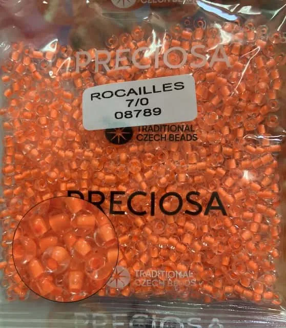 Preciosa Round Seed Beads 08789 7/0 3.5 Oz