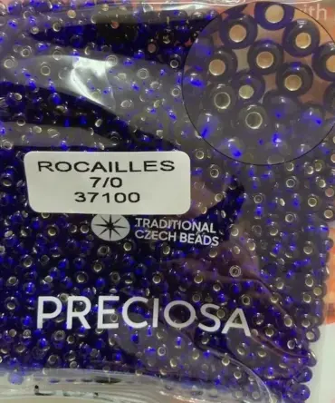 Preciosa Round Seed Beads 37100 7/0  3.5 Oz