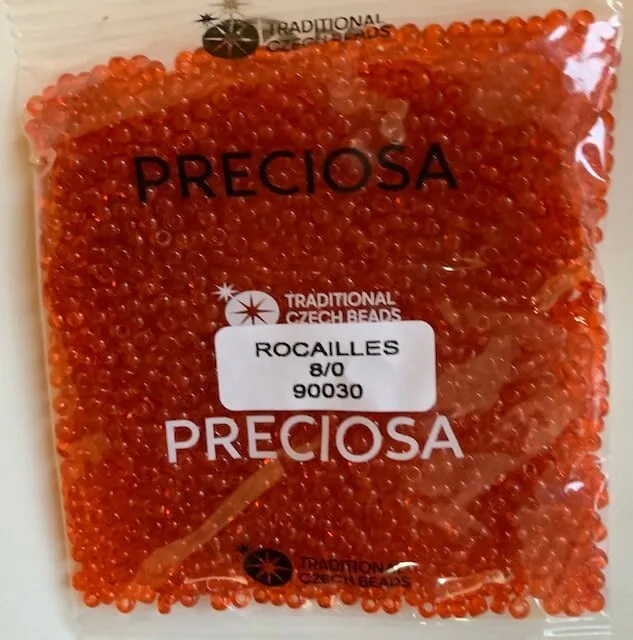 Preciosa Round Seed Beads 90030 8/0 3.5 Oz