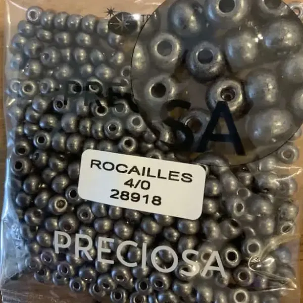 Preciosa Round Seed Beads 28918 4/0 3.5 Oz