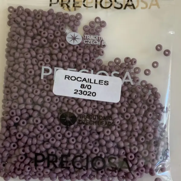 Preciosa Round Seed Beads 23020 8/0 3.5 Oz