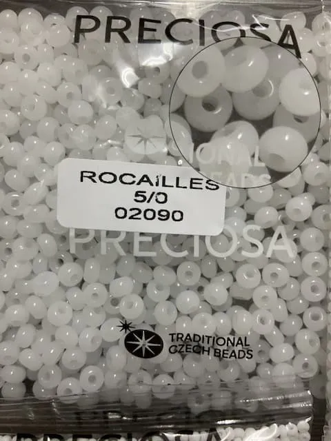 Preciosa Round Seed Beads 02090 5/0 3.5 Oz