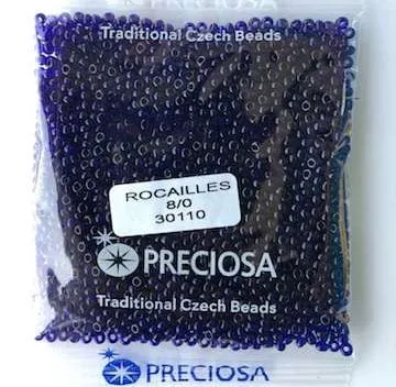 Preciosa Round Seed Beads 30110 8/0  3.5 Oz