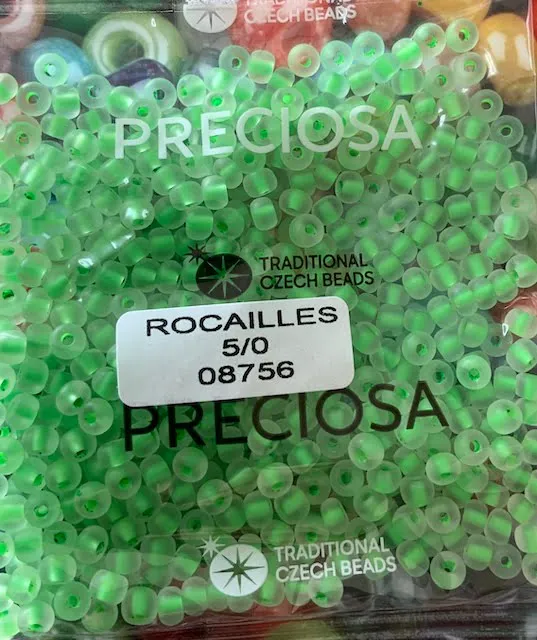 Preciosa Round Seed Beads 08756 5/0 3.5 Oz Matte
