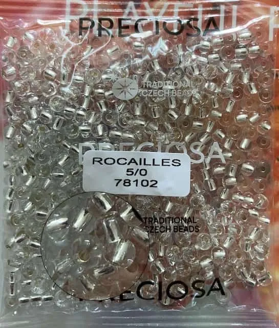 Preciosa Round Seed Beads 78102 5/0 3.5 Oz