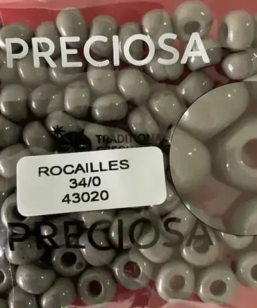 Preciosa Round Seed Beads 43020 34/0 3.5 Oz