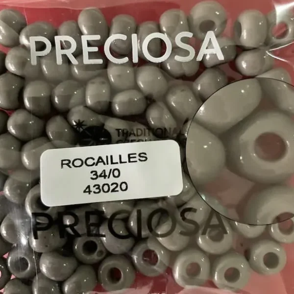 Preciosa Round Seed Beads 43020 34/0 3.5 Oz