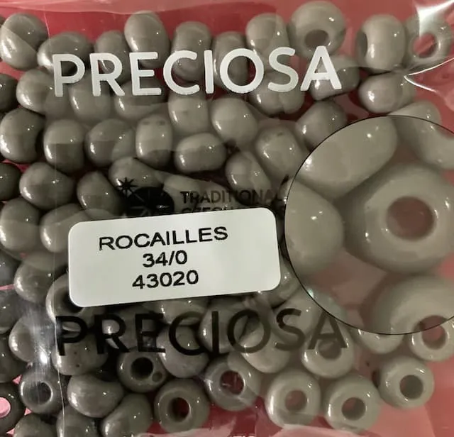 Preciosa Round Seed Beads 43020 34/0 3.5 Oz