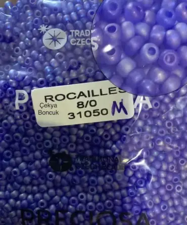 Preciosa Round Seed Beads 31050 8/0  3.5 Oz Matte