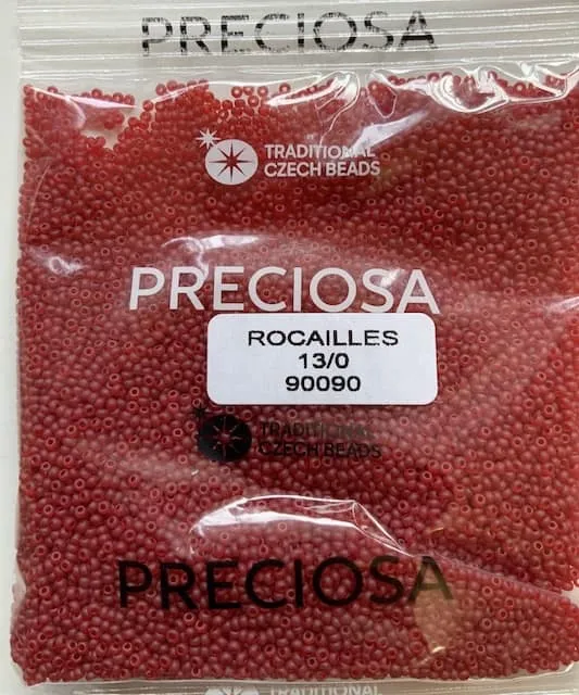 Preciosa Round Seed Beads 90090 13/0 3.5 Oz Matte