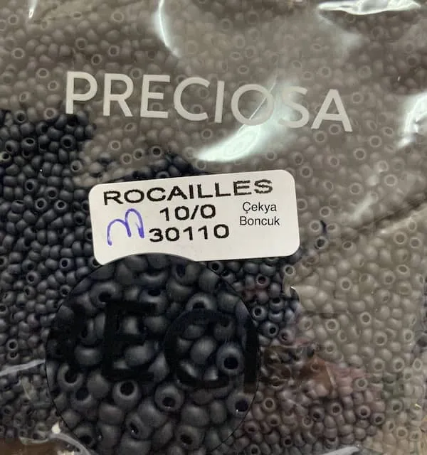 Preciosa Round Seed Beads 30110 10/0 3.5 oz Matte