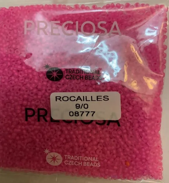 Preciosa Round Seed Beads 08777 9/0 3.5 Oz Matte