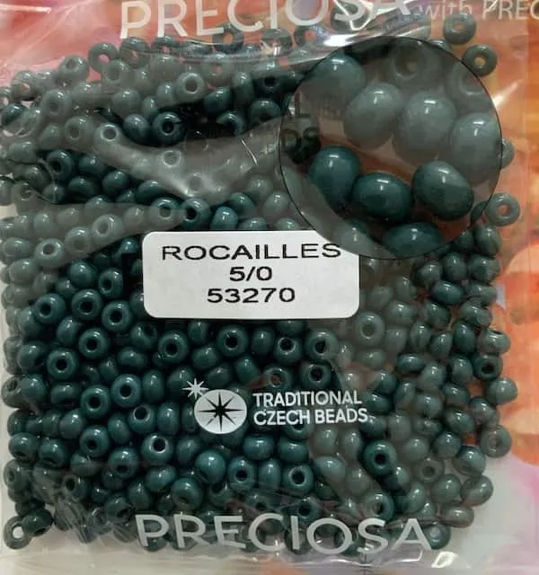Preciosa Round Seed Beads 53270 5/0  3.5 Oz