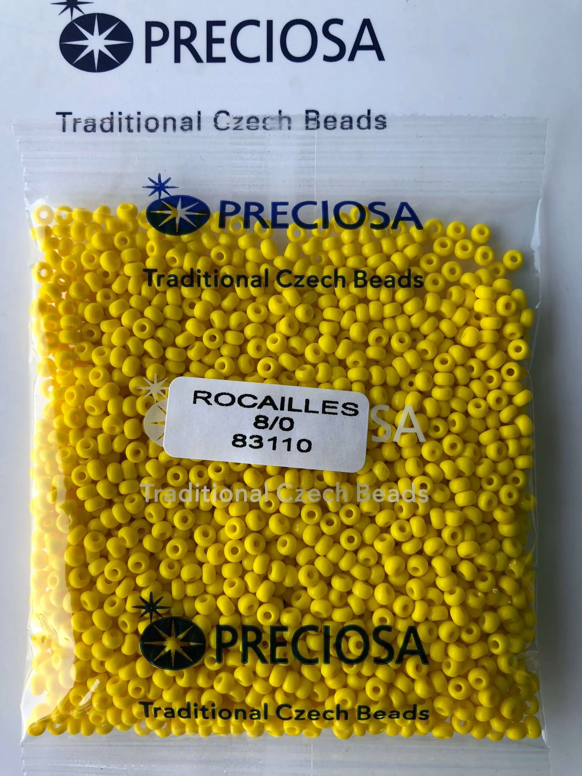 Preciosa Round Seed Beads 83110 8/0 3.5 Oz