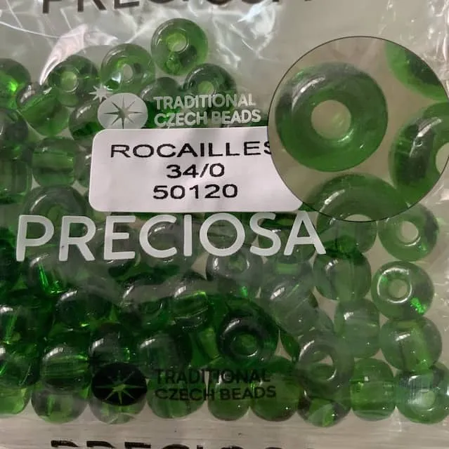 Preciosa Round Seed Beads 50120 34/0 3.5 Oz