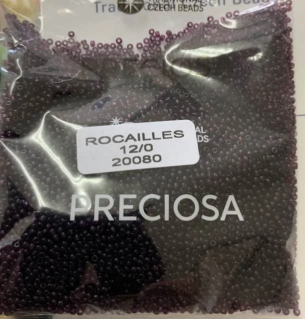 Preciosa Round Seed Beads 20080 12/0  3.5 Oz