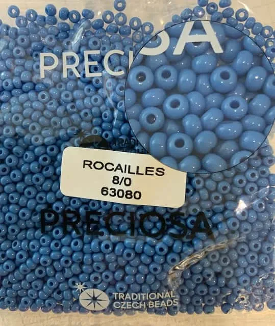Preciosa Round Seed Beads 63080 8/0 3.5 Oz