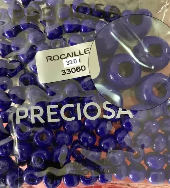 Preciosa Round Seed Beads 33060 33/0 3.5 Oz