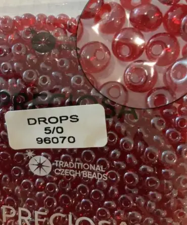 Preciosa Drops Beads 96070 5/0 3.5 Oz
