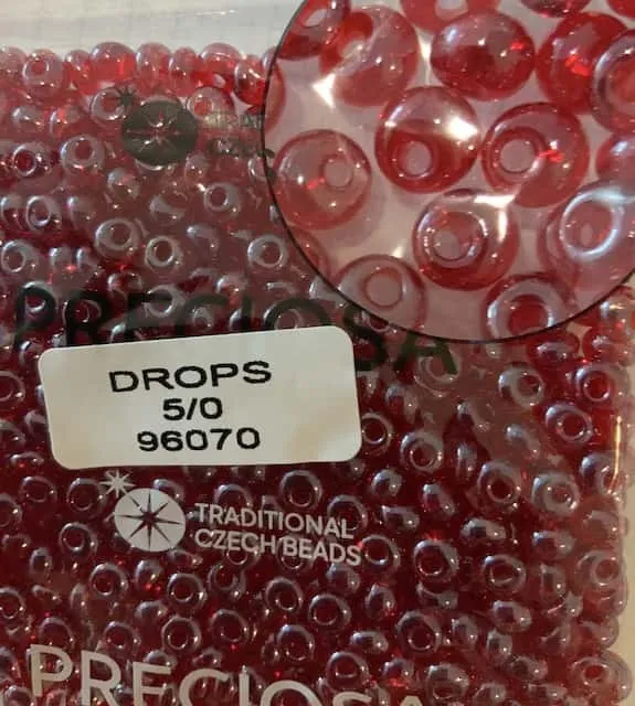 Preciosa Drops Beads 96070 5/0 3.5 Oz