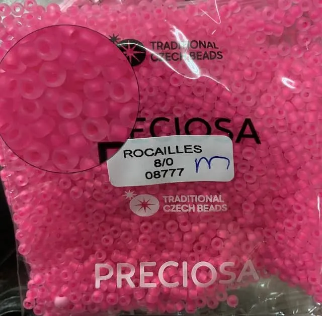 Preciosa Round Seed Beads 08777 8/0 3.5 Oz Matte