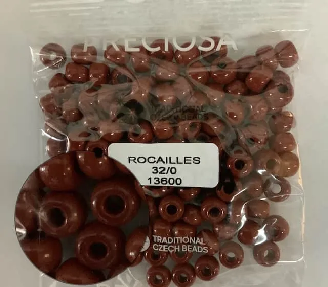 Preciosa Round Seed Beads 13600 32/0 3.5 Oz