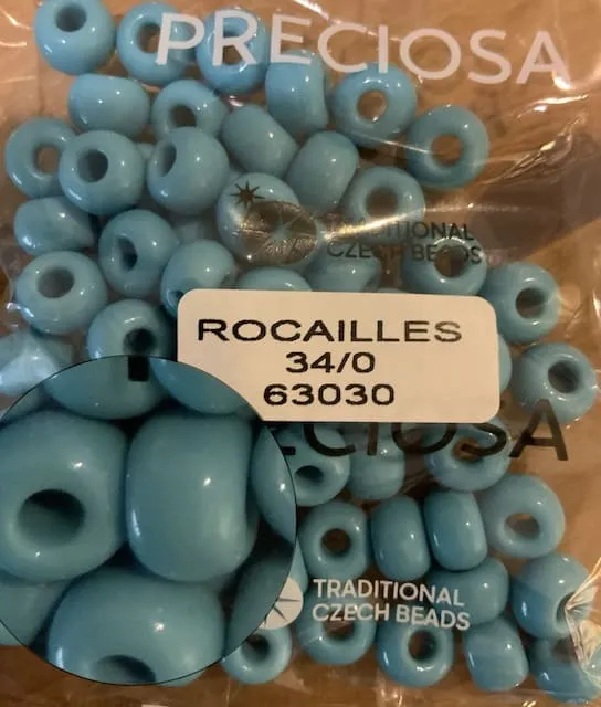 Preciosa Round Seed Beads 63030 34/0 3.5 Oz