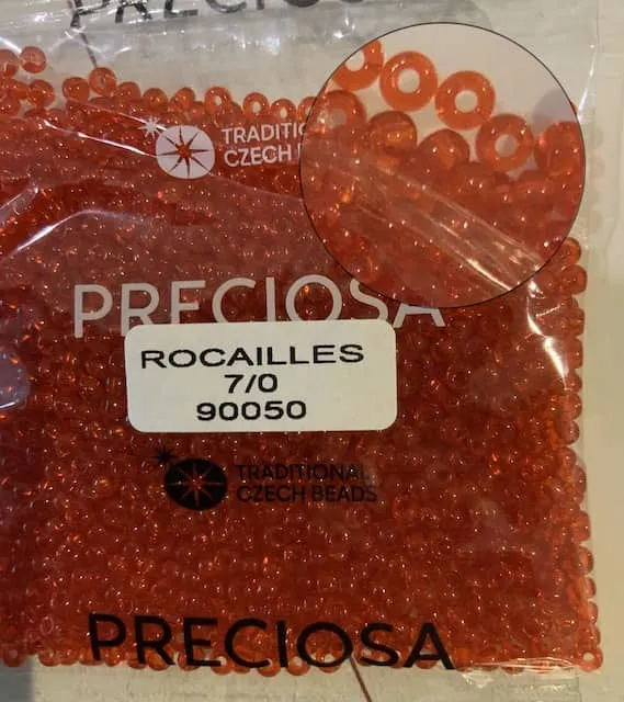 Preciosa Round Seed Beads 90050 7/0 3.5 Oz