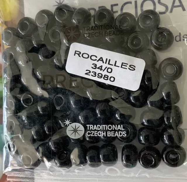 Preciosa Round Seed Beads 23980 34/0 3.5 Oz