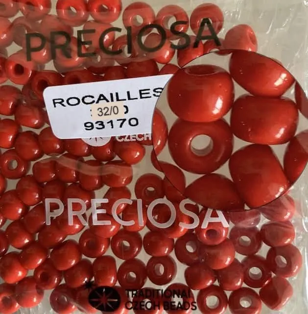 Preciosa Round Seed Beads 93170 32/0 3.5 Oz