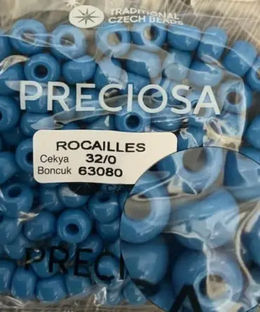 Preciosa Round Seed Beads 63080 32/0 3.5 Oz