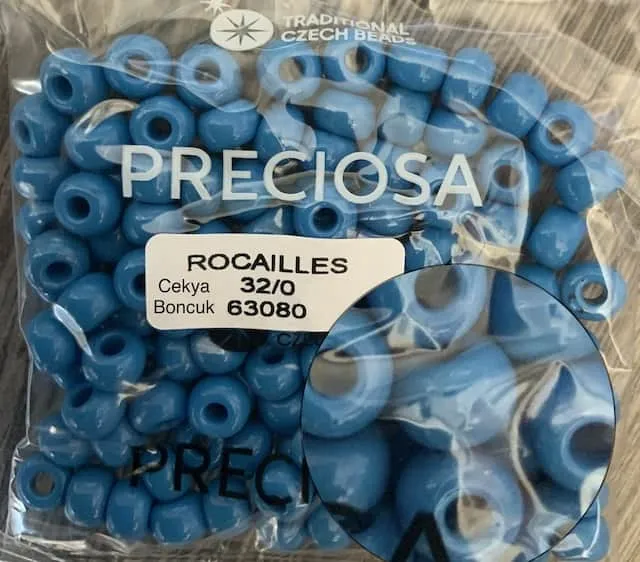 Preciosa Round Seed Beads 63080 32/0 3.5 Oz