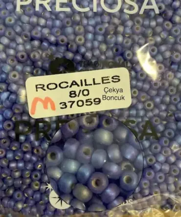 Preciosa Round Seed Beads 37059 8/0 3.5 Oz Matte