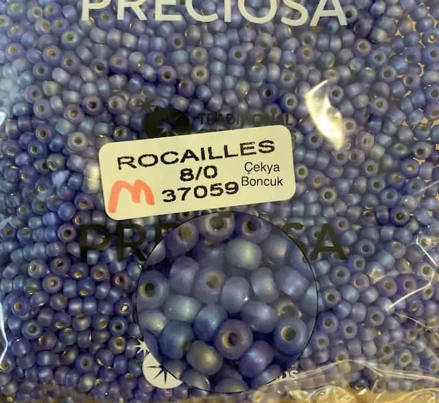 Preciosa Round Seed Beads 37059 8/0 3.5 Oz Matte