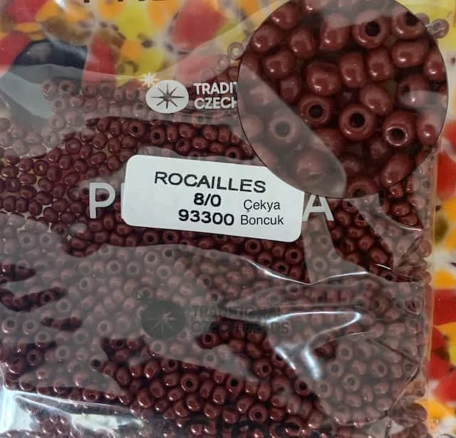 Preciosa Round Seed Beads 93300 8/0 3.5 Oz