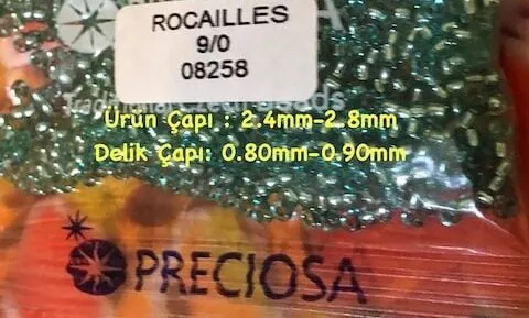 Preciosa Round Seed Beads 08258 9/0 3.5 Oz