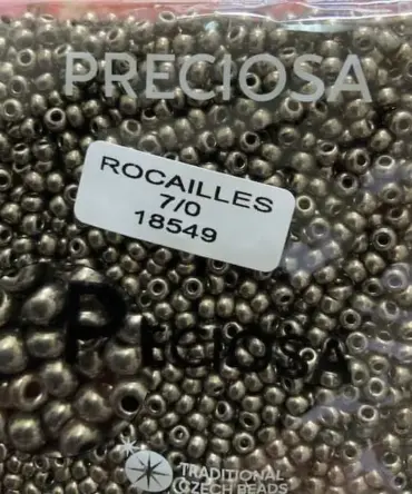 Preciosa Round Seed Beads 18549 7/0 3.5 Oz