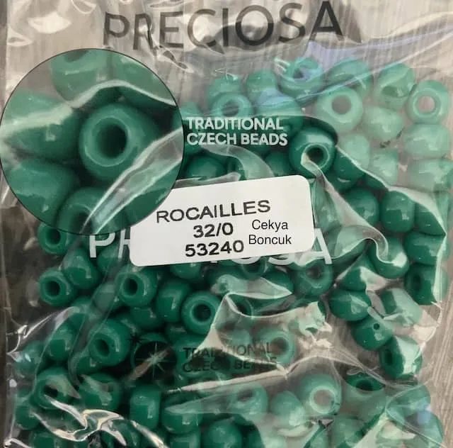 Preciosa Round Seed Beads 53240 32/0 3.5 Oz